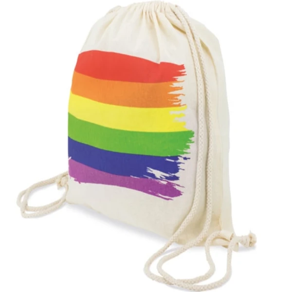 Pride Rucksack mit LGBT-Flagge aus Baumwolle