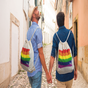 Pride Rucksack mit LGBT-Flagge aus Baumwolle Pride Rucksack mit LGBT-Flagge aus Baumwolle – Bild 2