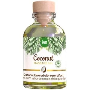 Intt Vegan Line Massagegel mit Kokosgeschmack und wärmender Wirkung 30 ml