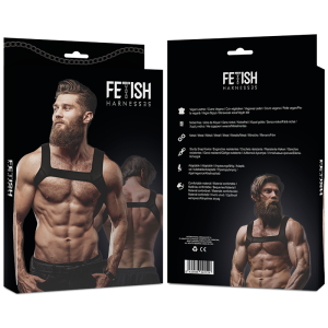 Fetish Submissive Neopreen Borstharnas voor Mannen Maat M Fetish Submissive Neopreen Borstharnas voor Mannen Maat M - Afbeelding 2