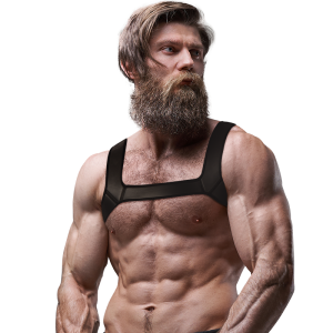 Fetish Submissive Neopreen Borstharnas voor Mannen Maat M Fetish Submissive Neopreen Borstharnas voor Mannen Maat M - Afbeelding 4