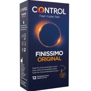 Control Condoms Finissimo Kondome, superdünn, Nennbreite 54 mm, 12 Stück