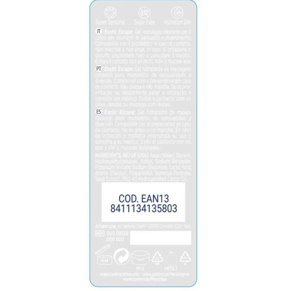 Control Lubes 2-in-1 Massage- en Glijmiddel Exotisch 200 ml