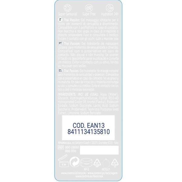 Control Lubes Massagegel Thai Passion 2-in-1 200 ml