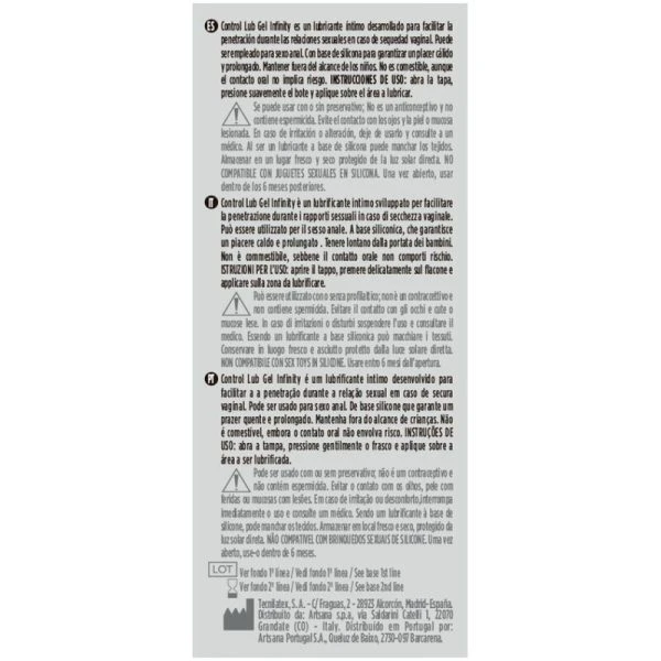 Control Lubes Silikon-Gleitmittel Infinity 75 ml
