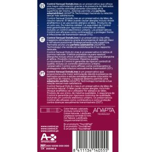 Control Condoms Kondome Sensual Dots & Lines, 12 stuks Control Condoms Kondome Sensual Dots & Lines, 12 stuks - Afbeelding 2