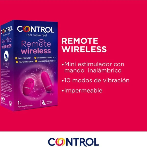 Control Toys Vibrator met afstandsbediening, draadloos Control Toys Vibrator met afstandsbediening, draadloos