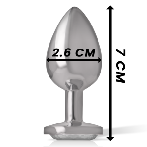 Intense Analplug mit Diamantjuwel aus Metall, Größe S Intense Analplug mit Diamantjuwel aus Metall, Größe S – Bild 4
