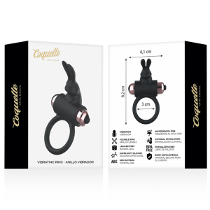 Coquette Toys Chic Desire Cockring met Vibrator Zwart/Goud Coquette Toys Chic Desire Cockring met Vibrator Zwart/Goud - Afbeelding 9