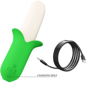 High Tech Pretty Love Banana Knight Super Power 7 Siliconen Vibrator, lichtgroen High Tech Pretty Love Banana Knight Super Power 7 Siliconen Vibrator, lichtgroen - Afbeelding 5