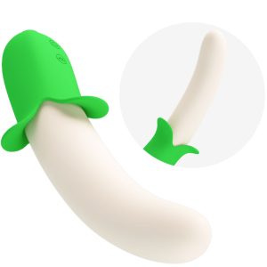 High Tech Pretty Love Banana Knight Super Power 7 Siliconen Vibrator, lichtgroen High Tech Pretty Love Banana Knight Super Power 7 Siliconen Vibrator, lichtgroen - Afbeelding 6