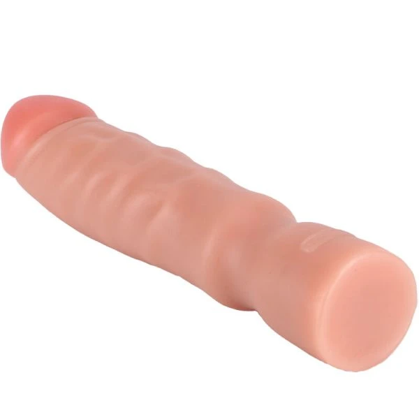 GET Real Dildo Big Boy 30 cm met aderen en gebogen kop, PVC