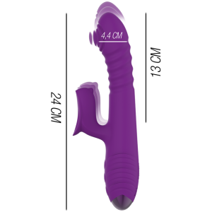 Intense High Tech Iggy Vibrator met Clitorisstimulator, Paars Intense High Tech Iggy Vibrator met Clitorisstimulator, Paars - Afbeelding 3