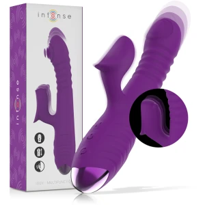 Intense High Tech Iggy Vibrator mit Klitorisstimulator, Lila