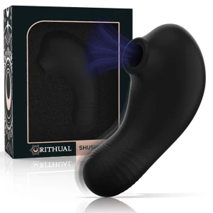 Rithual Shushu PRO Pocket Klitoris-Stimulator met dubbele motor, zwart