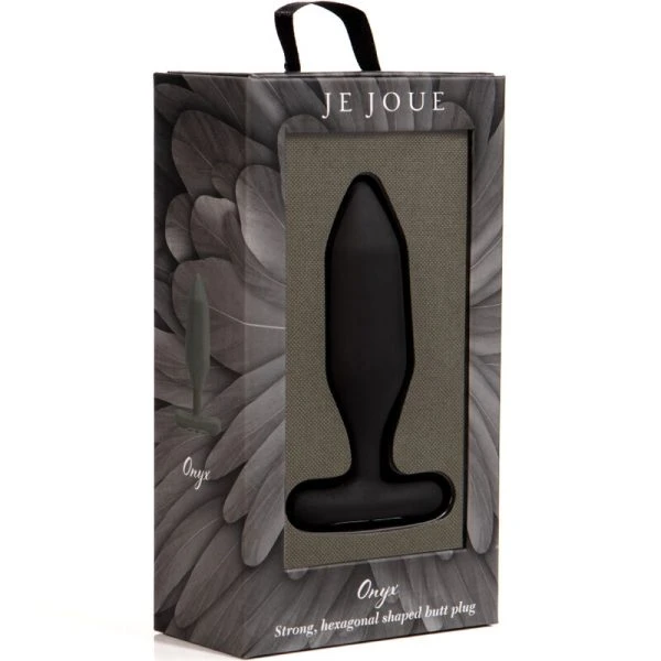 Je Joue Onyx Anal Plug Vibrator mit Rumpelvibrationen, schwarz