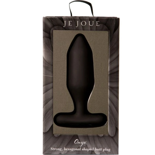 Je Joue Onyx Anal Plug Vibrator mit Rumpelvibrationen, schwarz