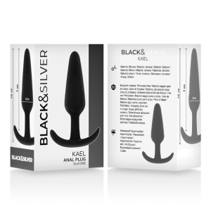 Black&silver Hansel Anaalplug van zijdezacht siliconen met medium handvat Black&silver Hansel Anaalplug van zijdezacht siliconen met medium handvat - Afbeelding 5