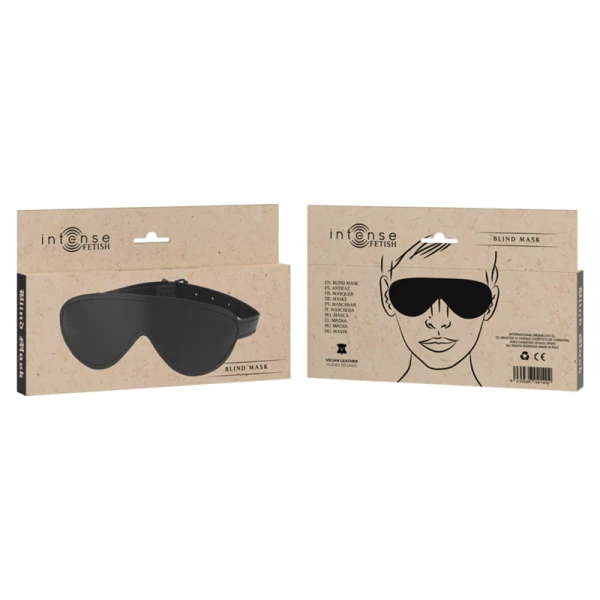 Intense Fetish Vegane Blindmaske aus Lederoptik