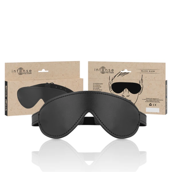 Intense Fetish Vegane Blindmaske aus Lederoptik