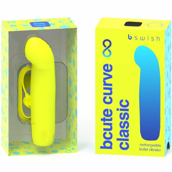 B Swish Bcute Curve Infinite Klassischer G-Punkt Vibrator Gelb