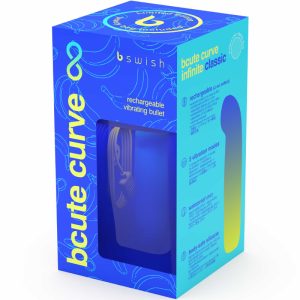 B Swish Bcute Curve Infinite Classic G-punt vibrator met siliconen, blauw B Swish Bcute Curve Infinite Classic G-punt vibrator met siliconen, blauw - Afbeelding 6
