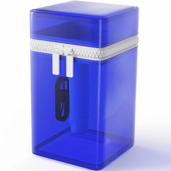 B Swish Bcute Curve Infinite Classic G-punt vibrator met siliconen, blauw