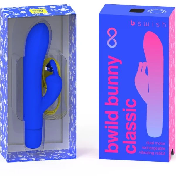 B Swish Bwild Bunny Infinite Classic Vibrator met clitorisstimulator van siliconen