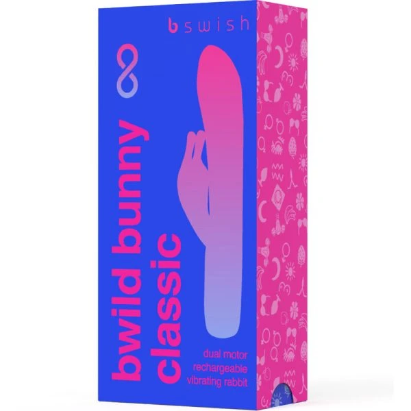 B Swish Bwild Bunny Infinite Classic Vibrator met clitorisstimulator van siliconen
