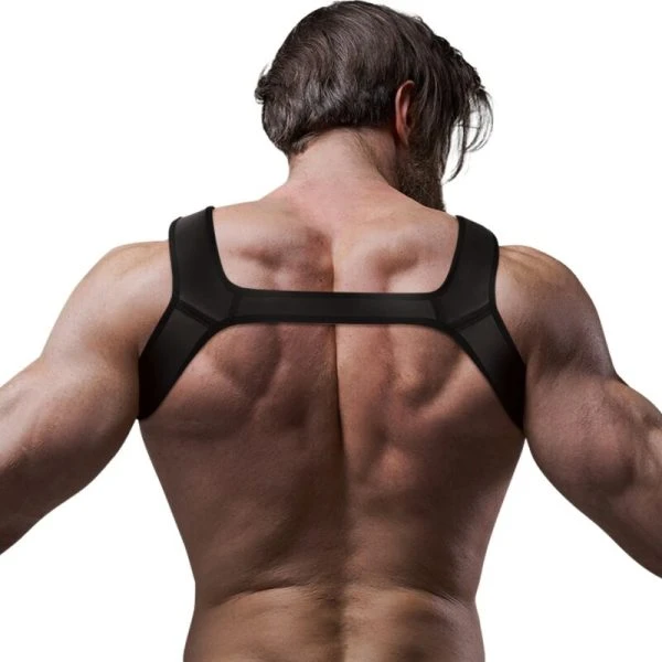 Fetish Submissive Neopreen Borstharnas voor Mannen Maat M Fetish Submissive Neopreen Borstharnas voor Mannen Maat M