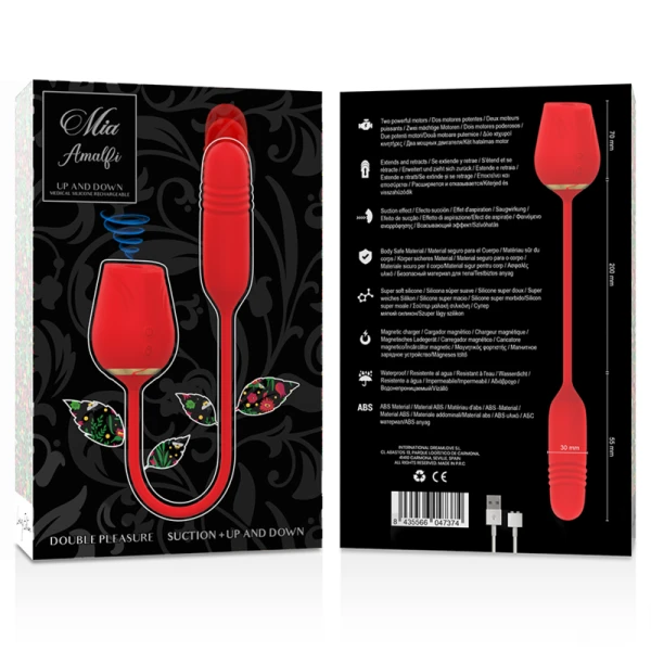 Mia Dubbel Genot Opzetvibrator met Zuigfunctie