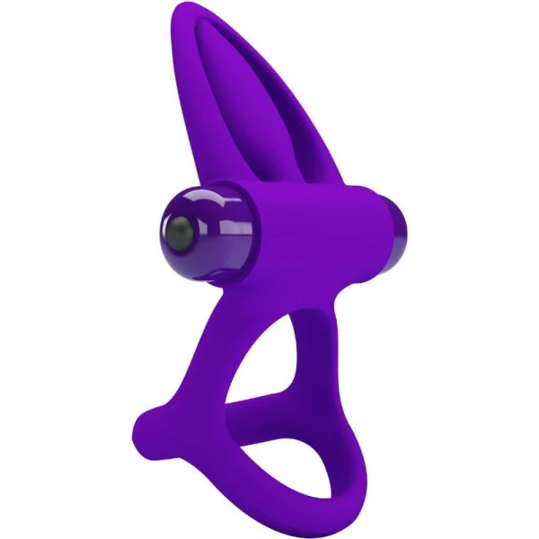 FOR HIM Pretty Love Vibratorring met 10 trillingen, lila siliconen