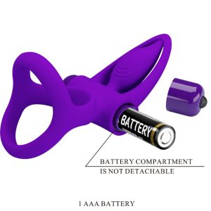 FOR HIM Pretty Love Vibratorring met 10 trillingen, lila siliconen FOR HIM Pretty Love Vibratorring met 10 trillingen, lila siliconen - Afbeelding 8