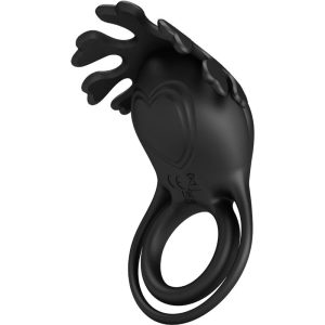FOR HIM Pretty Love Ruben Vibratorring met 7 standen, zwart FOR HIM Pretty Love Ruben Vibratorring met 7 standen, zwart - Afbeelding 2