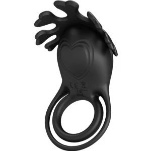 FOR HIM Pretty Love Ruben Vibratorring met 7 standen, zwart