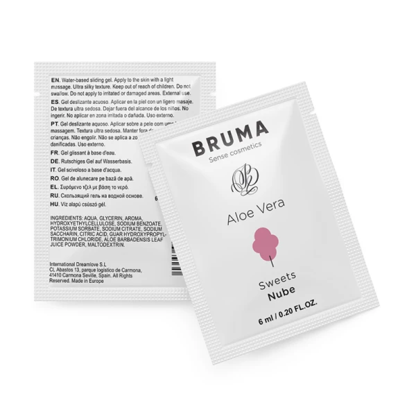Bruma Aloe Vera Glijmiddel met Smaak van Suikerspin 6 ml