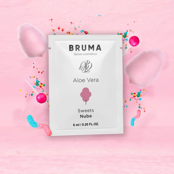 Bruma Aloe Vera Glijmiddel met Smaak van Suikerspin 6 ml
