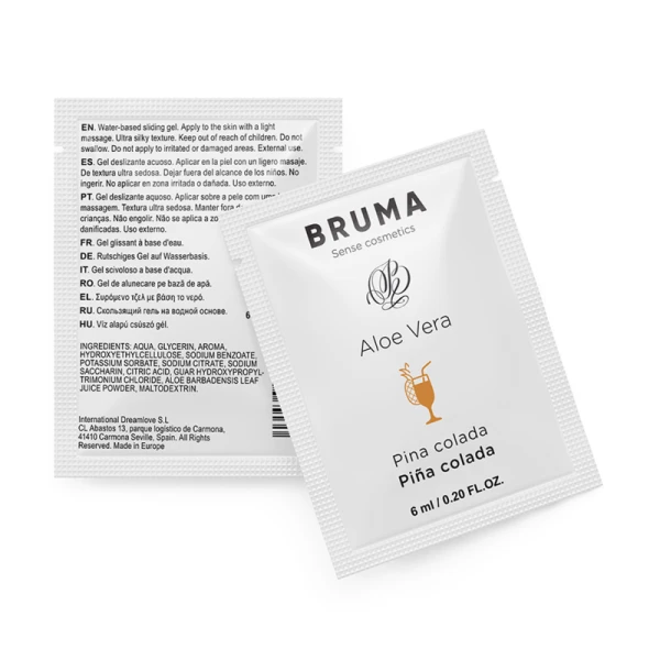 Bruma Glijmiddel met Aloë Vera en Pina Colada-smaak 6 ml