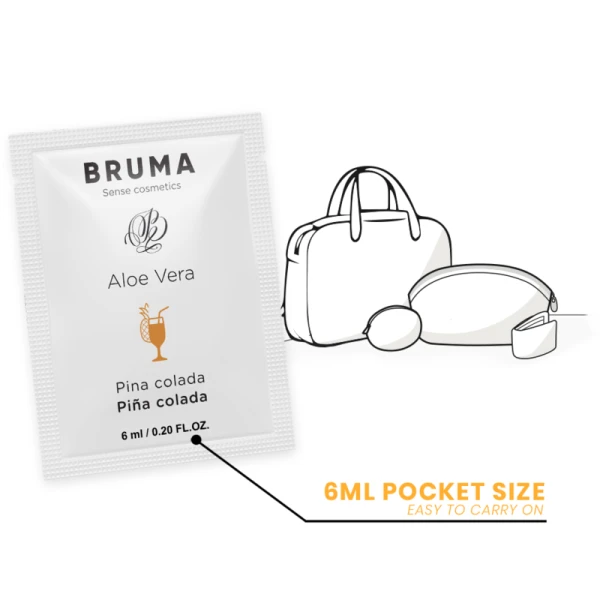 Bruma Glijmiddel met Aloë Vera en Pina Colada-smaak 6 ml