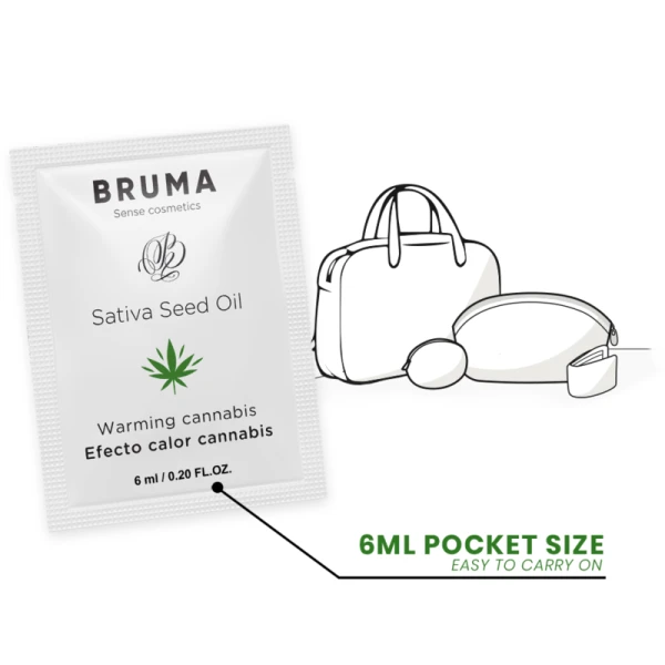 Bruma Glijmiddel met Cannabissmaak en Warmte-effect 6 ml