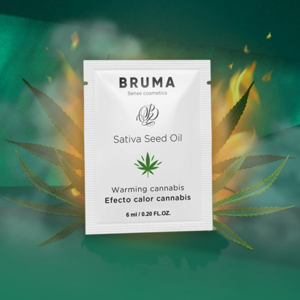 Bruma Glijmiddel met Cannabissmaak en Warmte-effect 6 ml