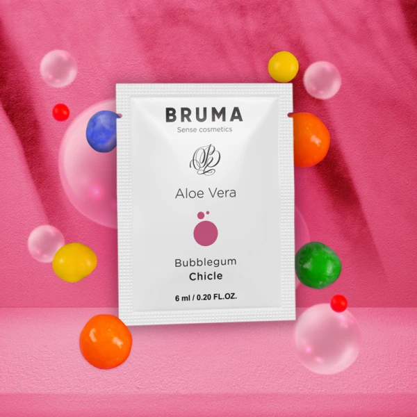 Bruma Aloe Vera Glijmiddel met Bubblegumsmaak 6 ml Bruma Aloe Vera Glijmiddel met Bubblegumsmaak 6 ml