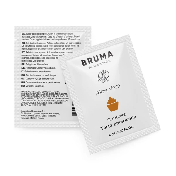 Bruma Aloe Vera Glijmiddel met Cupcake-smaak, 6 ml