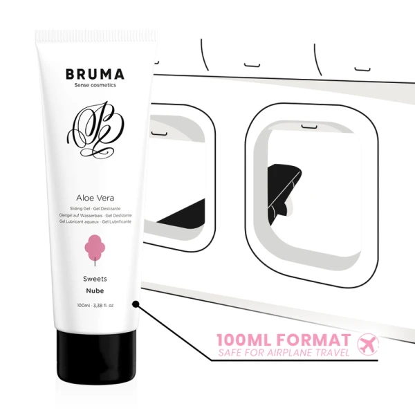 Bruma Aloe Vera Lubricating Gel with Cotton Candy Flavor 100 ml Bruma Aloe Vera Lubricating Gel with Cotton Candy Flavor 100 ml