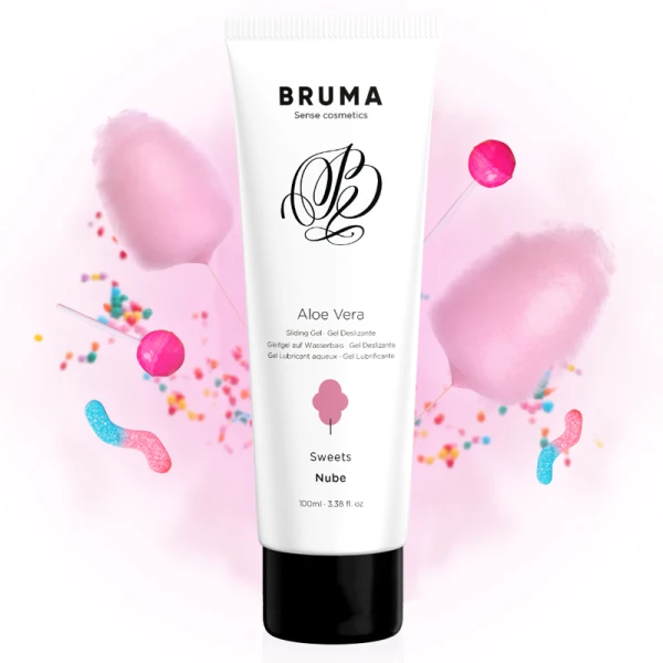 Bruma Aloe Vera Lubricating Gel with Cotton Candy Flavor 100 ml Bruma Aloe Vera Lubricating Gel with Cotton Candy Flavor 100 ml