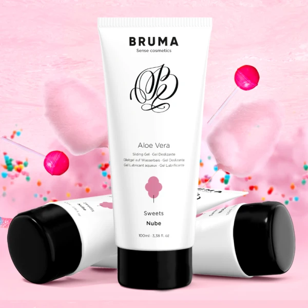 Bruma Aloe Vera Lubricating Gel with Cotton Candy Flavor 100 ml Bruma Aloe Vera Lubricating Gel with Cotton Candy Flavor 100 ml