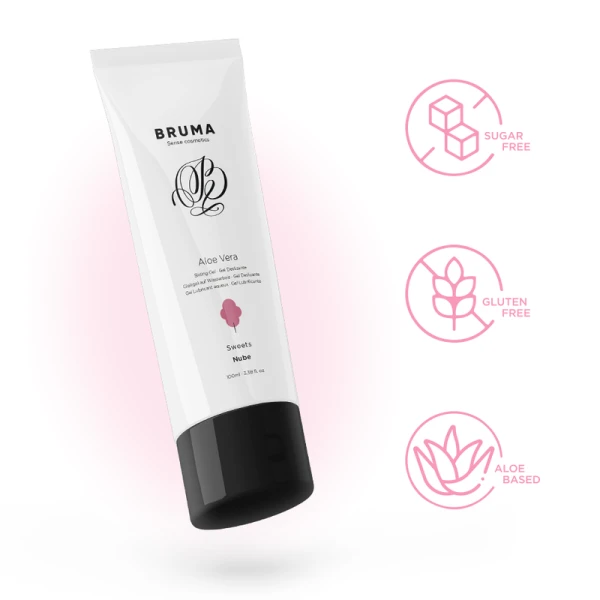 Bruma Aloe Vera Lubricating Gel with Cotton Candy Flavor 100 ml Bruma Aloe Vera Lubricating Gel with Cotton Candy Flavor 100 ml