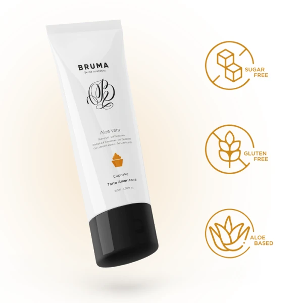 Bruma Aloe Vera Lubricating Gel with Cupcake Flavor 100 ml