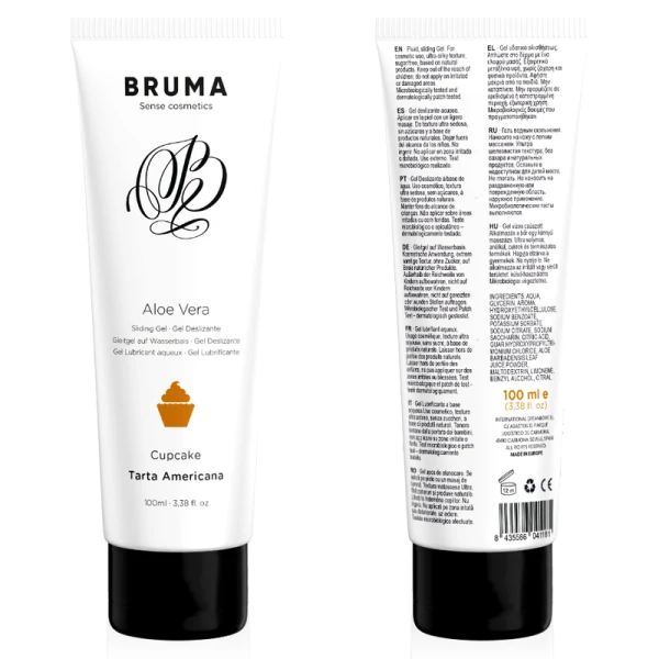 Bruma Aloe Vera Lubricating Gel with Cupcake Flavor 100 ml