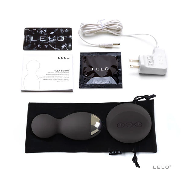 Lelo Hula-Beads op afstand bestuurbare roterende lustbollen zwart